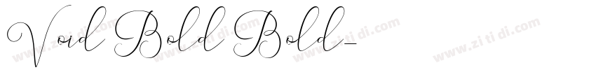 Void Bold Bold字体转换
